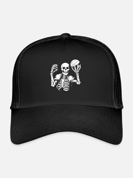 Volley-ball Volley-ball Volley-ball - Casquette trucker  - noir/noir - Devant