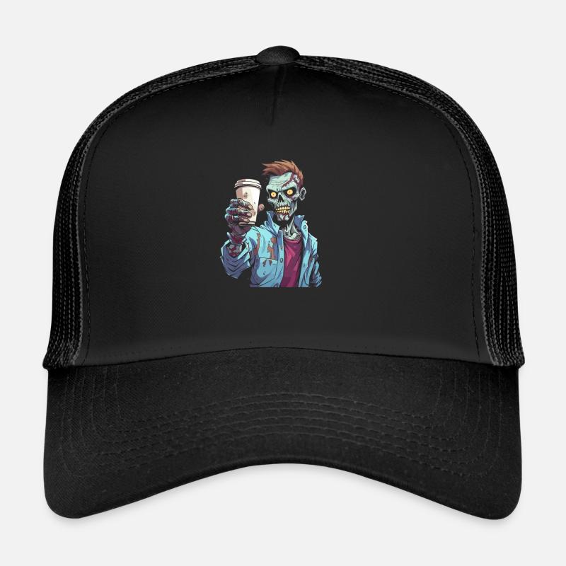 Café Café Halloween Zombie Casquette trucker 