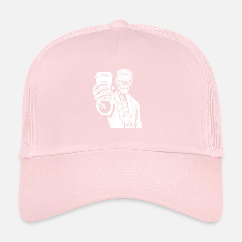 Kaffee Cafe Halloween Zombie Hand Trucker Cap