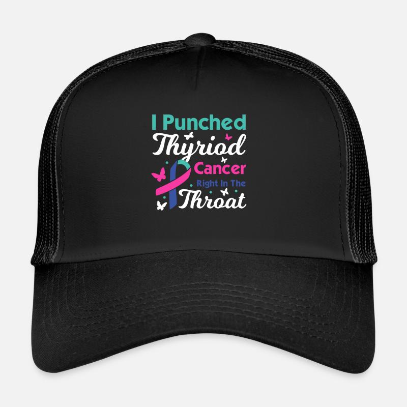 Thyroid Cancer Awareness - Trucker Cap - black/black