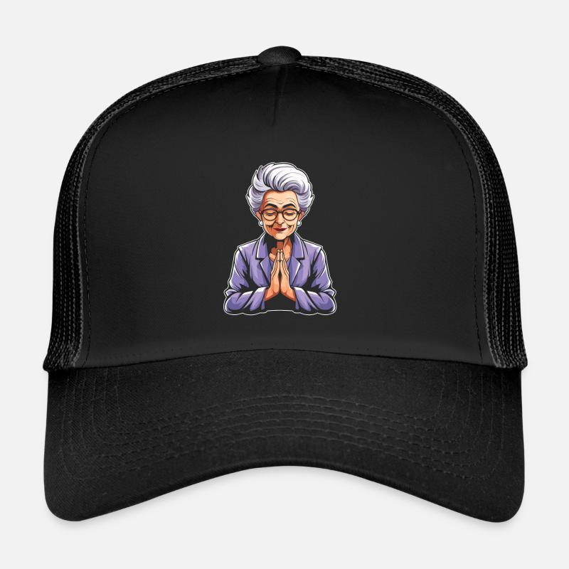 Christian Christianity Granny - Trucker Cap - black/black