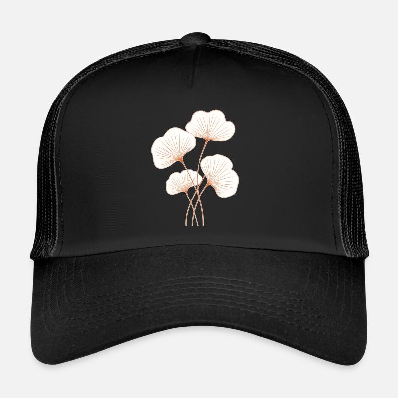 Ginkgo - Trucker Cap - Schwarz/Schwarz