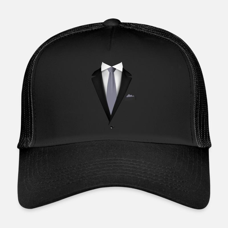 Smoking avec une cravate pour les mariages et spéciaux Casquette trucker 