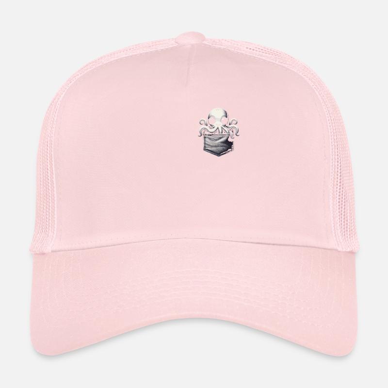 Octopus Octopus Octopus Cuttlefish Animal Trucker Cap