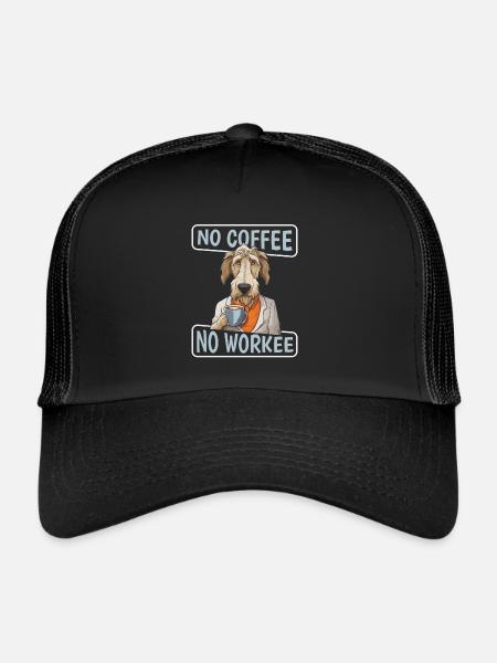 Café Café Irish Wolfhound - Casquette trucker  - noir/noir - Devant