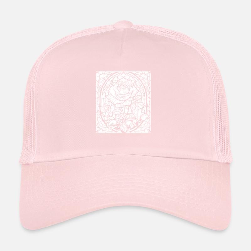 Rose rouge Goth Casquette trucker 