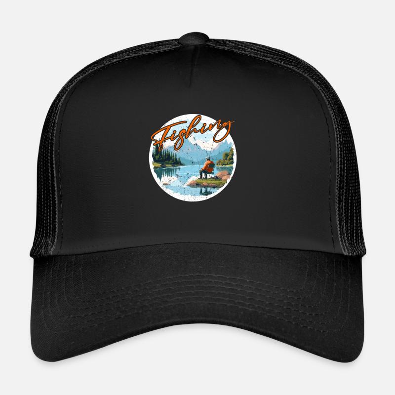 Fishing, Leisure, Contemplative, Quiet, Nature Experience Trucker Cap