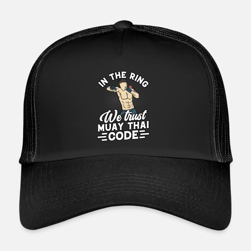 Sur le Ring, nous faisons confiance au Muay Thai Code Casquette trucker 