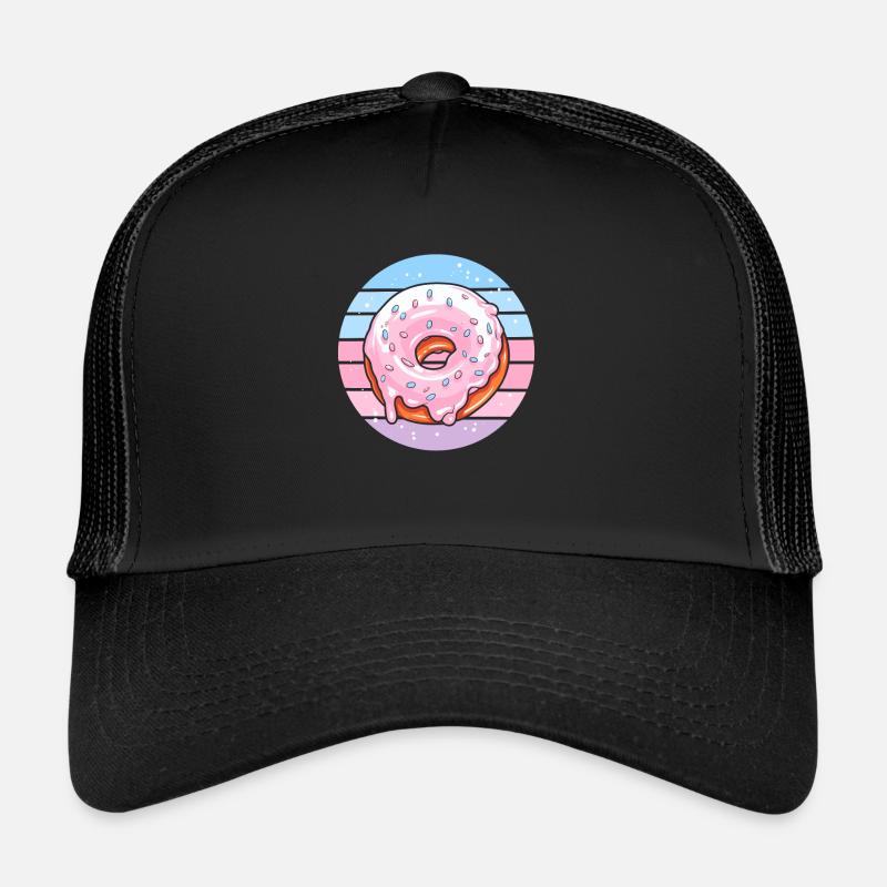 Donut - Trucker Cap - Schwarz/Schwarz