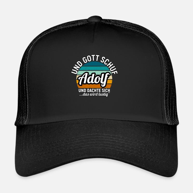 Adrian - Trucker Cap - Schwarz/Schwarz
