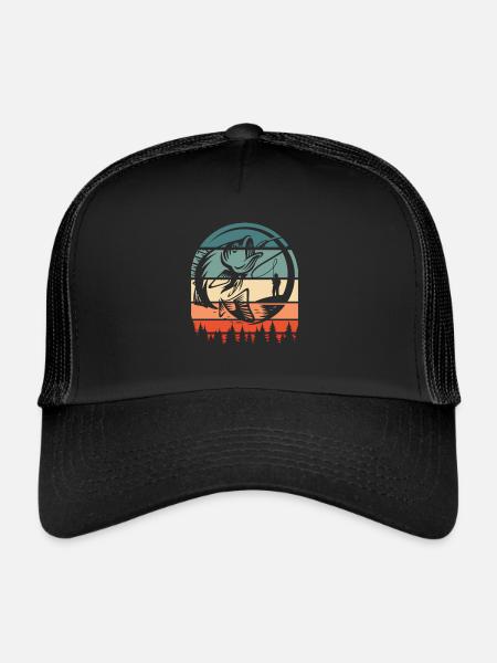 Angler Fishing - Trucker Cap - black/black - Front