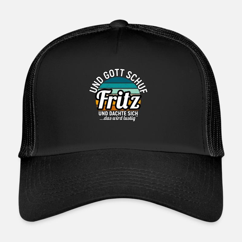 Fritz - Trucker Cap - Schwarz/Schwarz