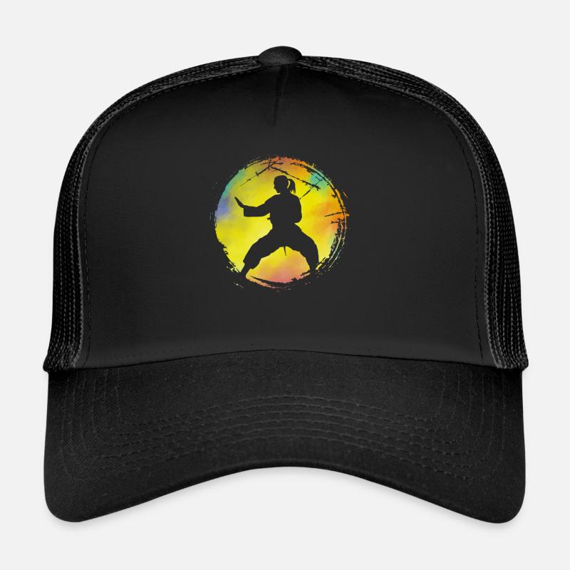 Wing Chun - Trucker Cap - Schwarz/Schwarz