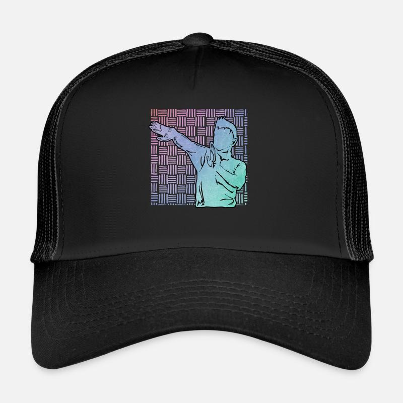 Wing Chun - Casquette trucker  - noir/noir