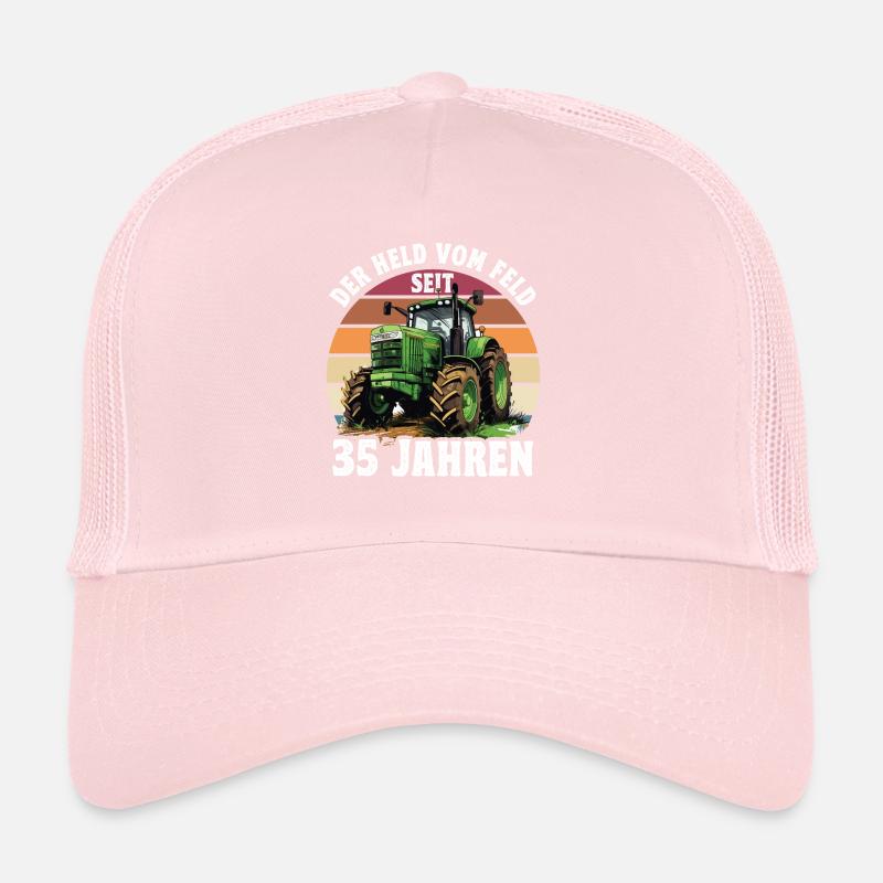 Der held Vom Feld Traktor 28 Geburtstag Trucker Cap