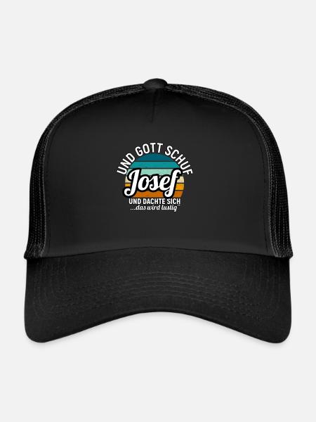 Josef - Trucker Cap - Schwarz/Schwarz