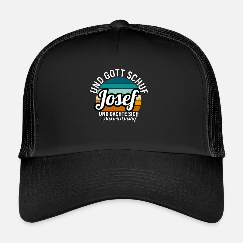Josef - Trucker Cap - Schwarz/Schwarz