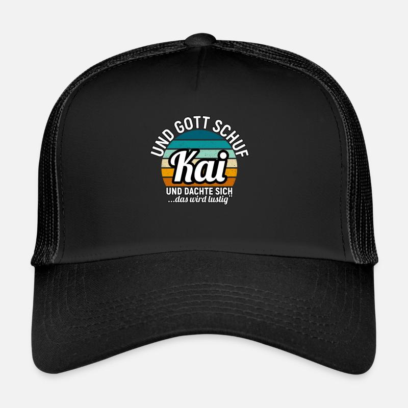 Kai - Trucker Cap - Schwarz/Schwarz