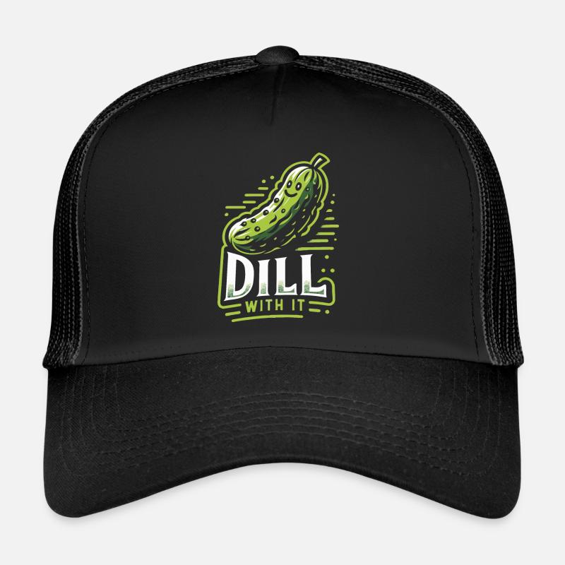 Cucumber, Pickle, Pickle, Food Dill Trucker Cap