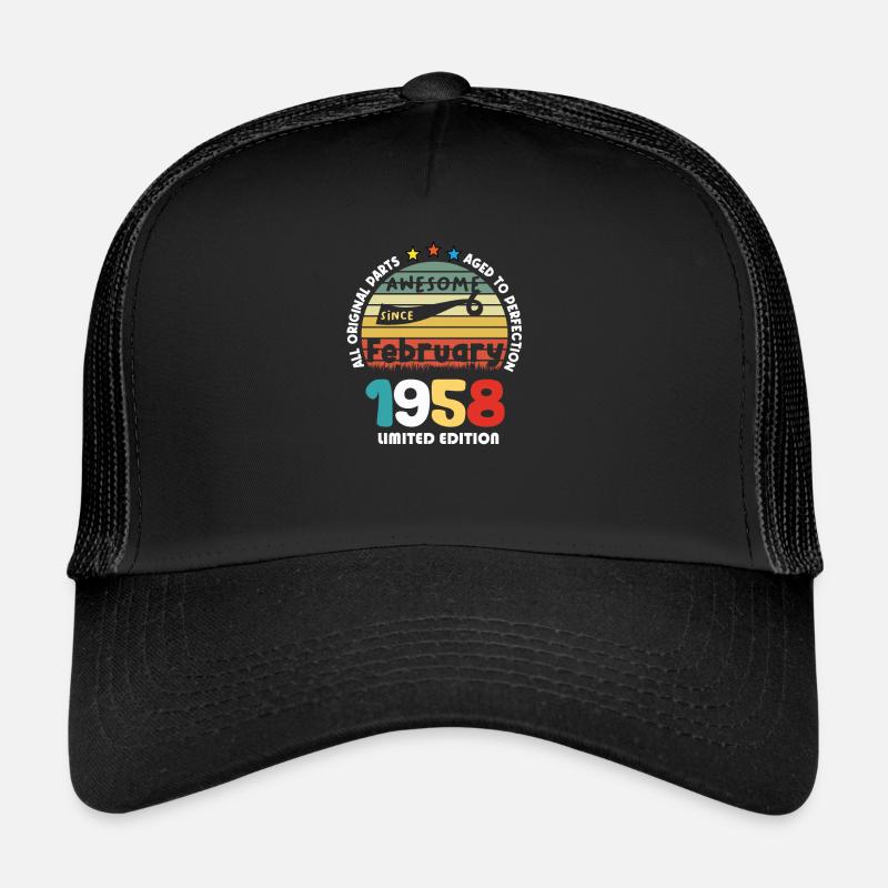 1958 vintage anniversaire rétro édition limitée Casquette trucker 