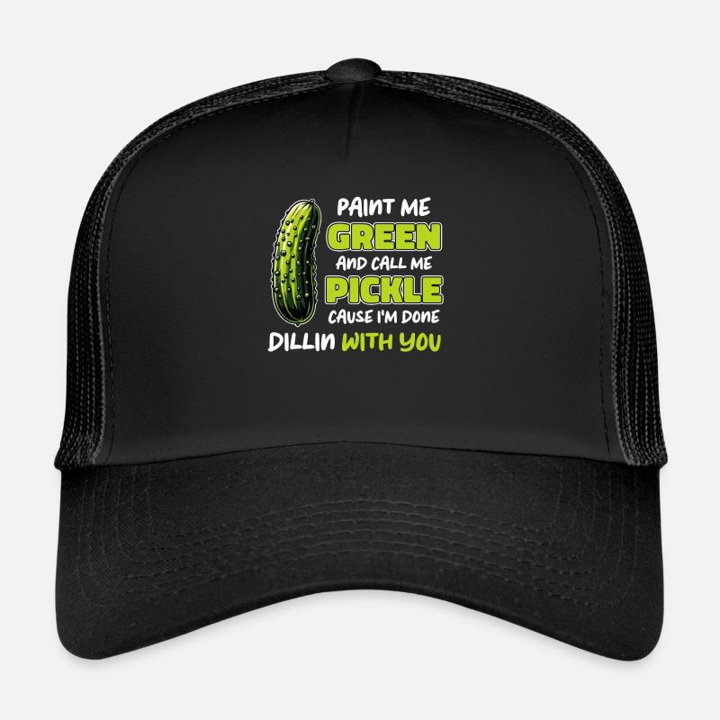 Cucumber, Pickle, Pickle, Food Dill Trucker Cap
