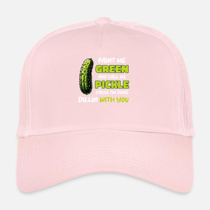Concombre, Cornichon, Cornichon, Aneth alimentaire Casquette trucker 