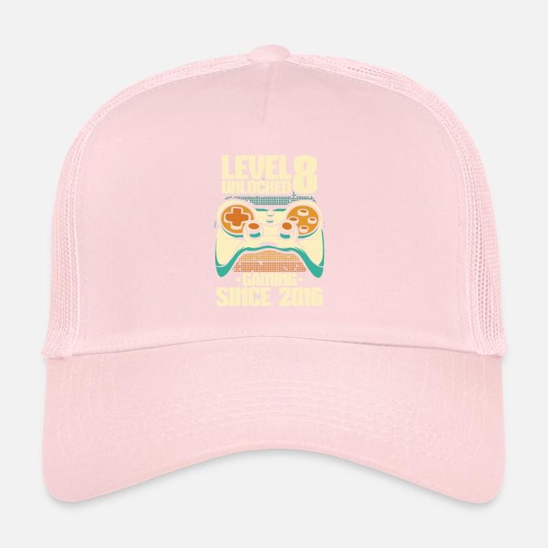 Gaming 8. Geburtstag 8 Jahre Gamer Trucker Cap