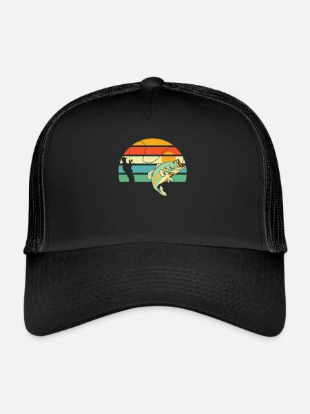 Angler Fishing - Trucker Cap - black/black - Front