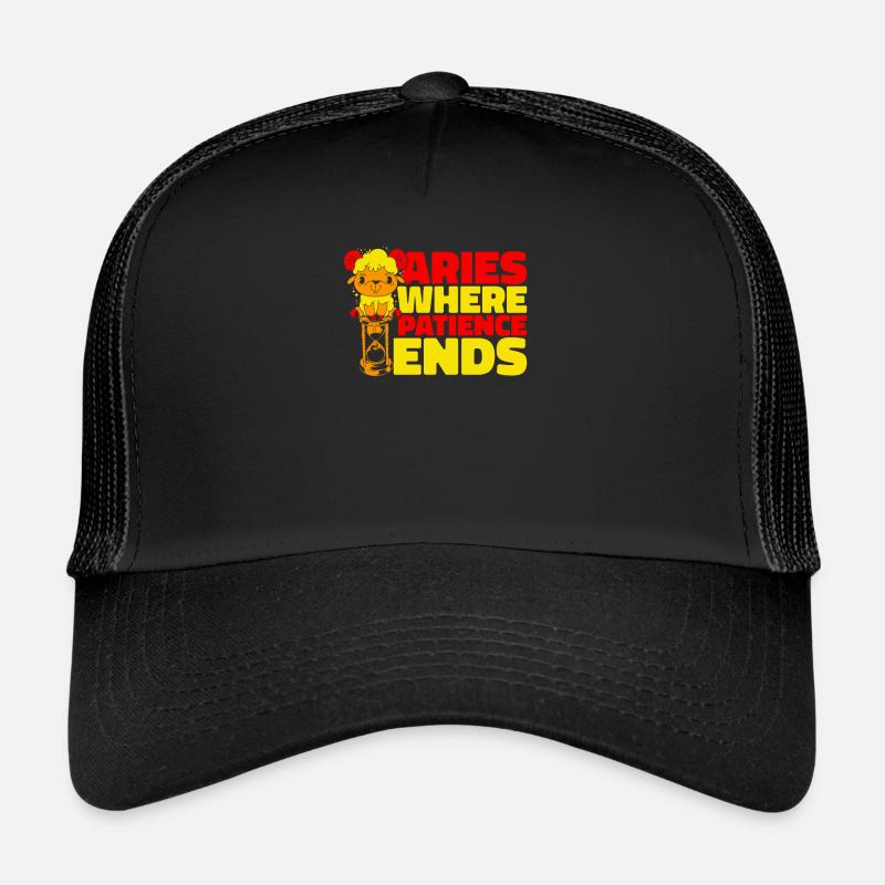 Aries Zodiac Sign Trucker Cap
