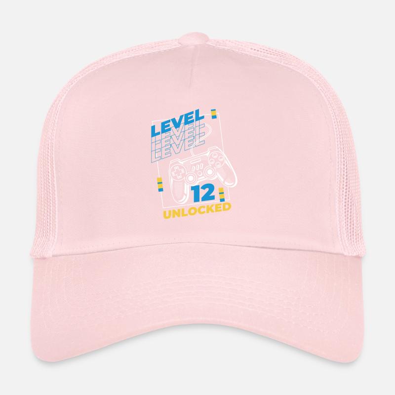 Gamer Gaming Niveau 12 Débloqué Casquette trucker 