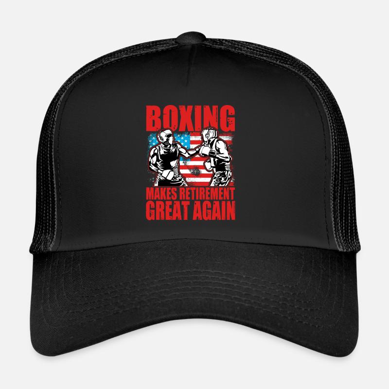 Boxing makes retirement great again Trucker Cap
