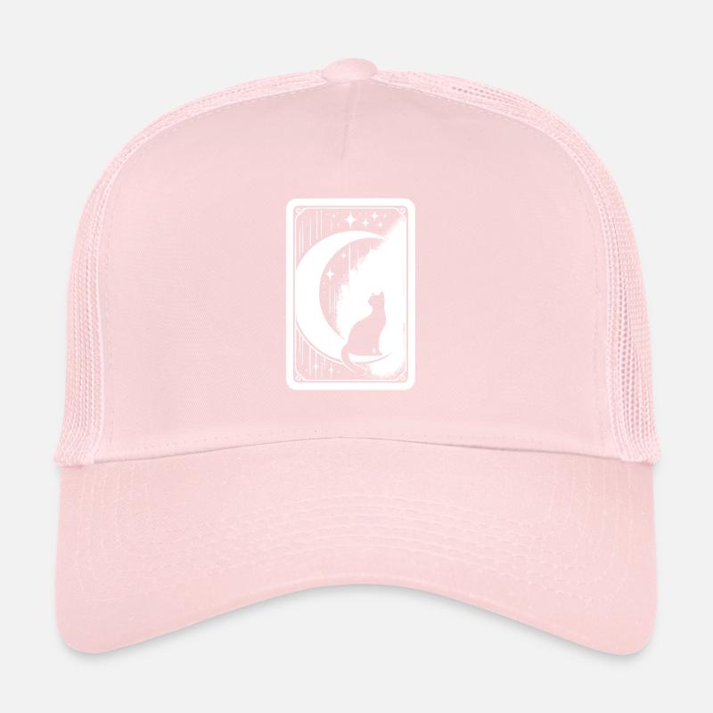 Mond Tarot Katze Chat de lune Casquette trucker 