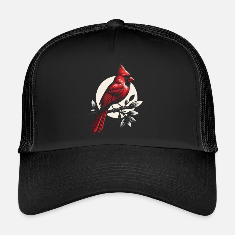 Cardinal Rouge Cardinal Oiseau Rouge Cardinal Casquette trucker 