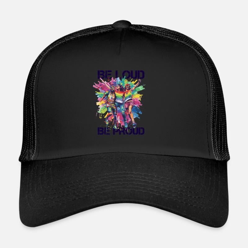 Rainbow Connection Embrace, Happy Pride Trucker Cap