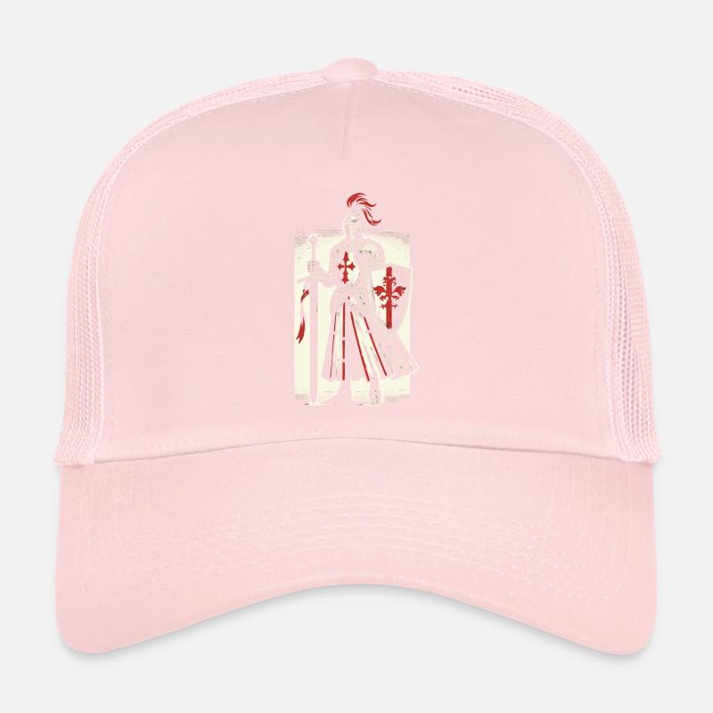 Deus Vult Croisé Templier Médiéval Casquette trucker 