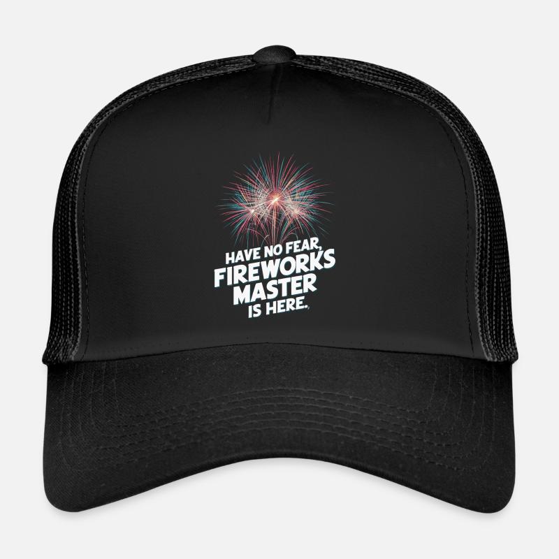 Pyrotechnicien Pyrotechnie des feux d’artifice - Casquette trucker  - noir/noir