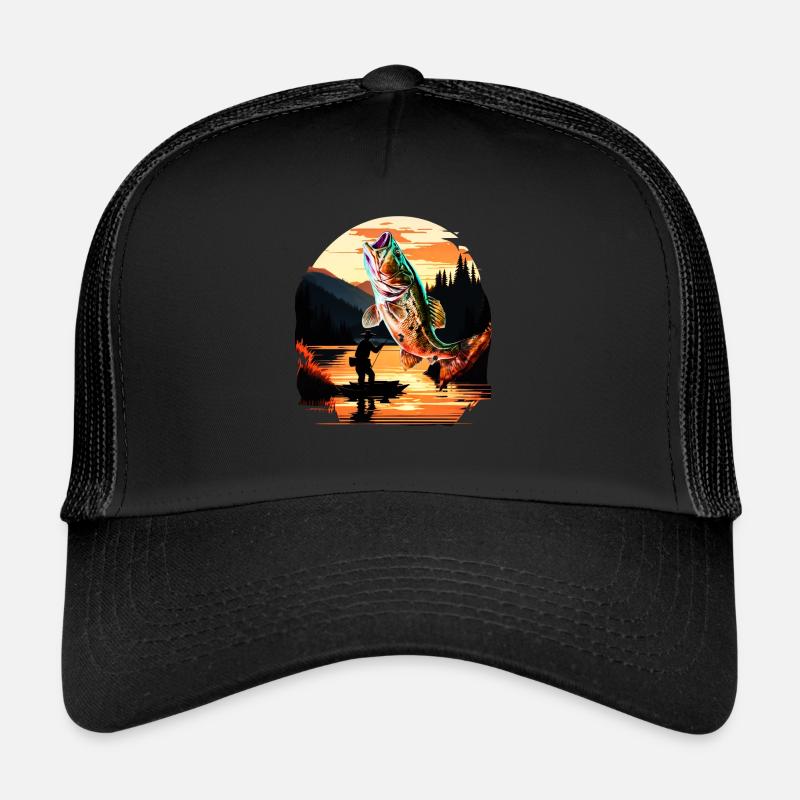 Bass Fish Trucker Cap