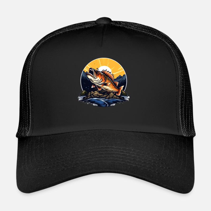 Bass Fish Trucker Cap