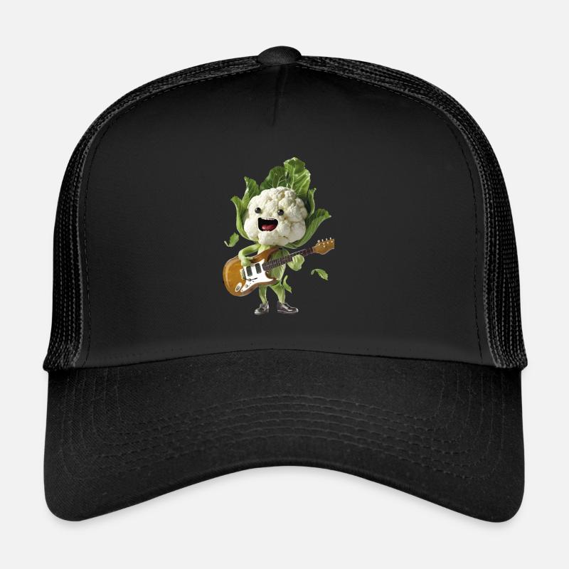 Guitare Chou-fleur - Casquette trucker  - noir/noir