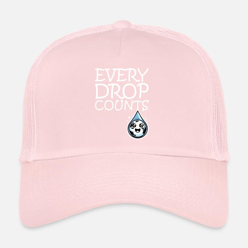 Chaque goutte compte Récolte d’eau de pluie Casquette trucker 