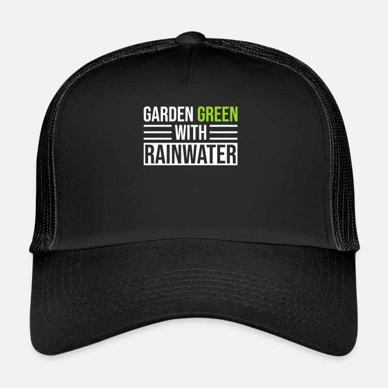 Gartengrün Mit Regenwasser Regenwasserernte Trucker Cap
