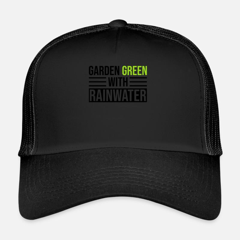 Gartengrün Mit Regenwasser Regenwasserernte Trucker Cap
