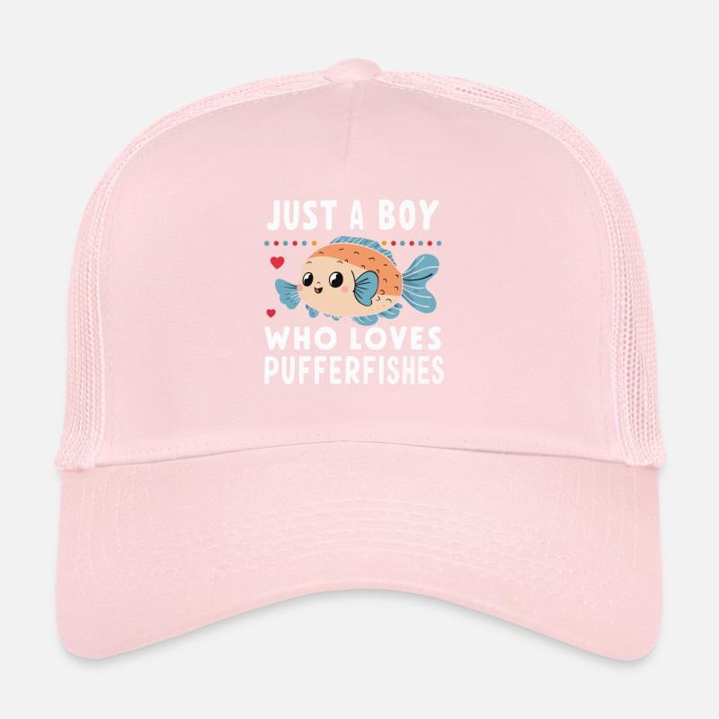 Pufferfish, Pufferfish, Fish, Ocean, Animal Trucker Cap
