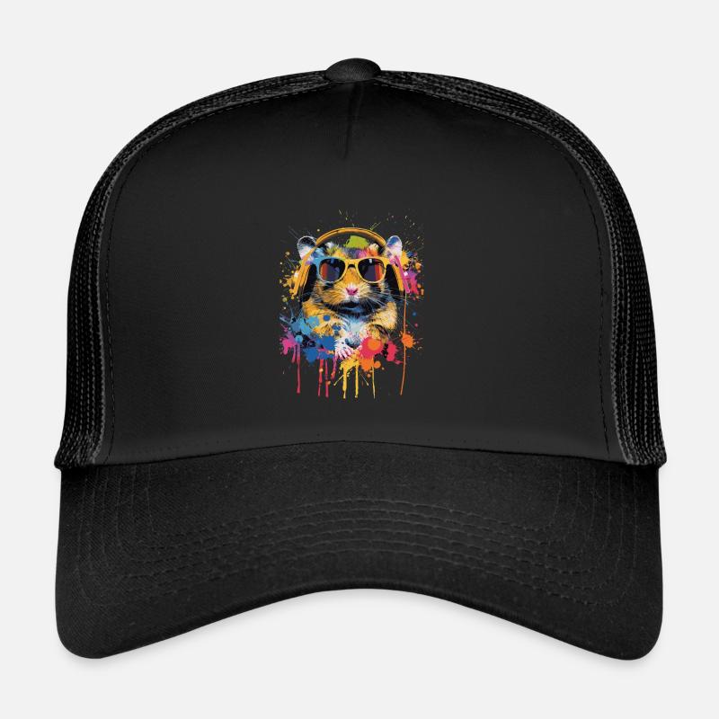 Hamster - Casquette trucker  - noir/noir