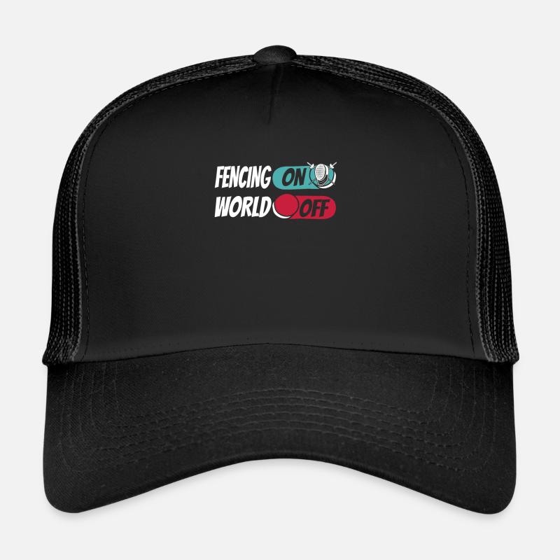 Fechten Fechter Fencing On World Off Trucker Cap