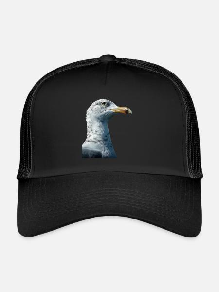 Gull - Trucker Cap - black/black - Front