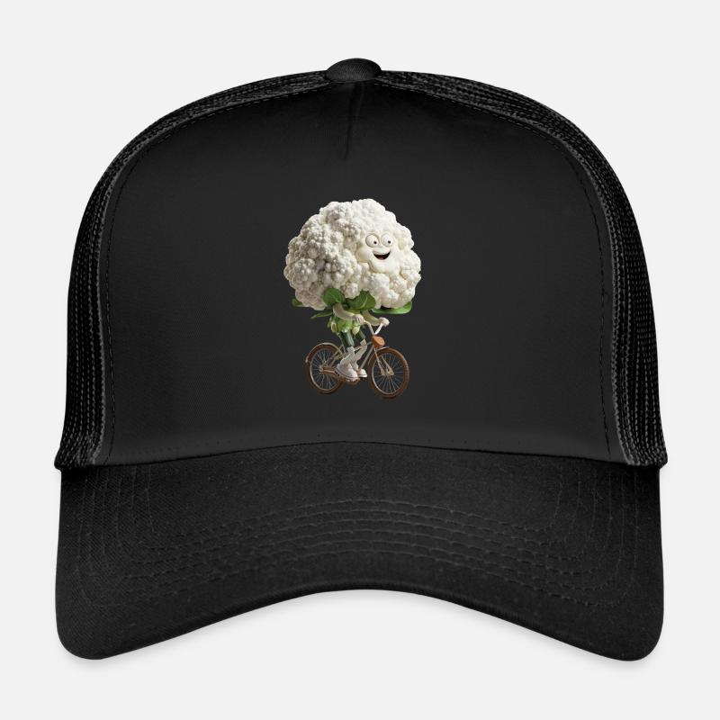 Chou-fleur - Casquette trucker  - noir/noir