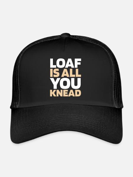 Pain au levain - Casquette trucker  - noir/noir - Devant