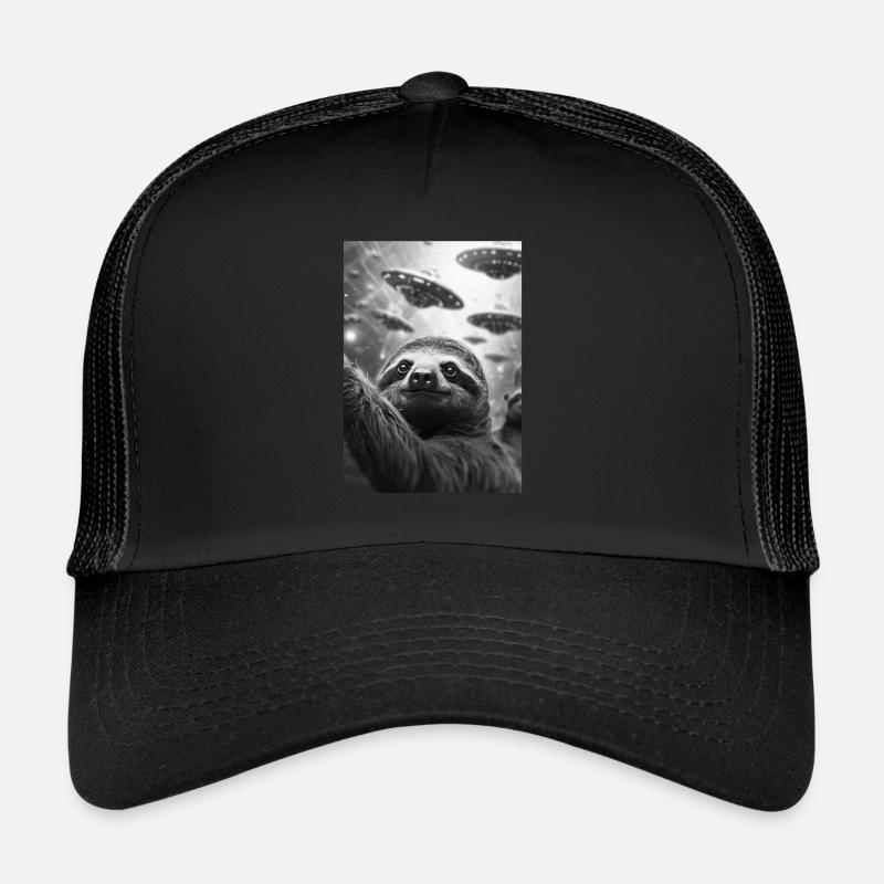 Ufo Selfie Sloth Trucker Cap