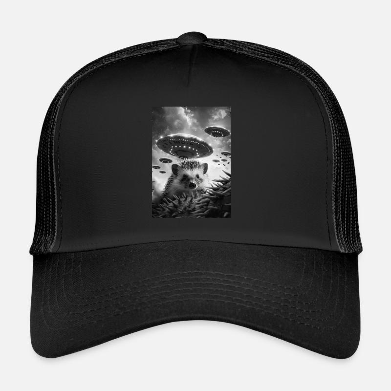 Ufo Selfie Hedgehog Trucker Cap
